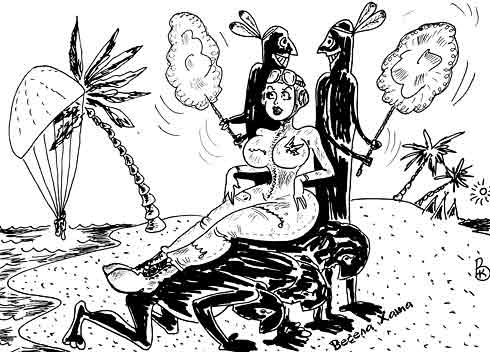карикатура "Богиня". Валерий Каненков